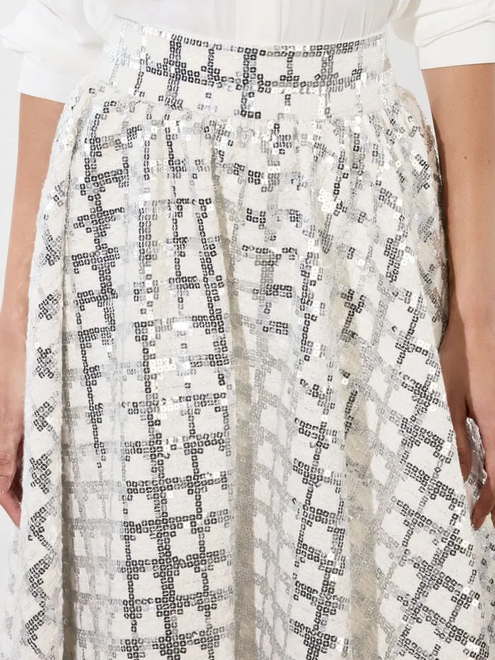 Alice Olivia SKIRTS WOMEN NILDA VOLUMINOUS SKIRT Off White