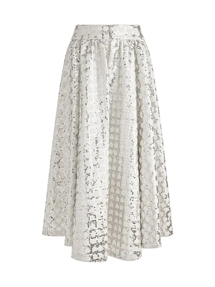 Alice Olivia SKIRTS WOMEN NILDA VOLUMINOUS SKIRT Off White