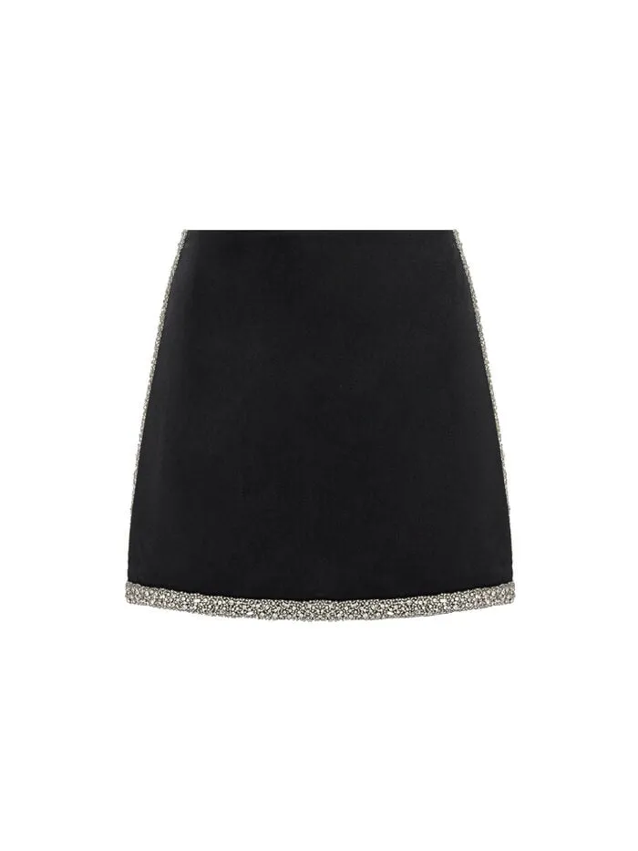 Alice Olivia SKIRTS WOMEN RILEY MINI SKIRT Black