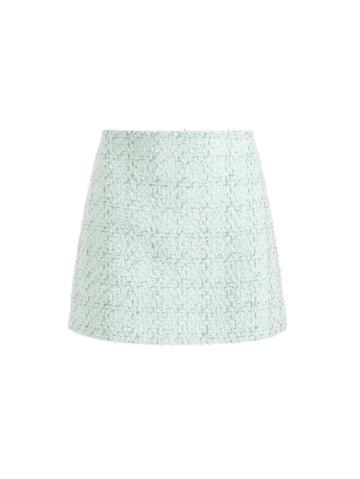 Alice Olivia SKIRTS WOMEN RILEY MINI SKIRT Sea Spray