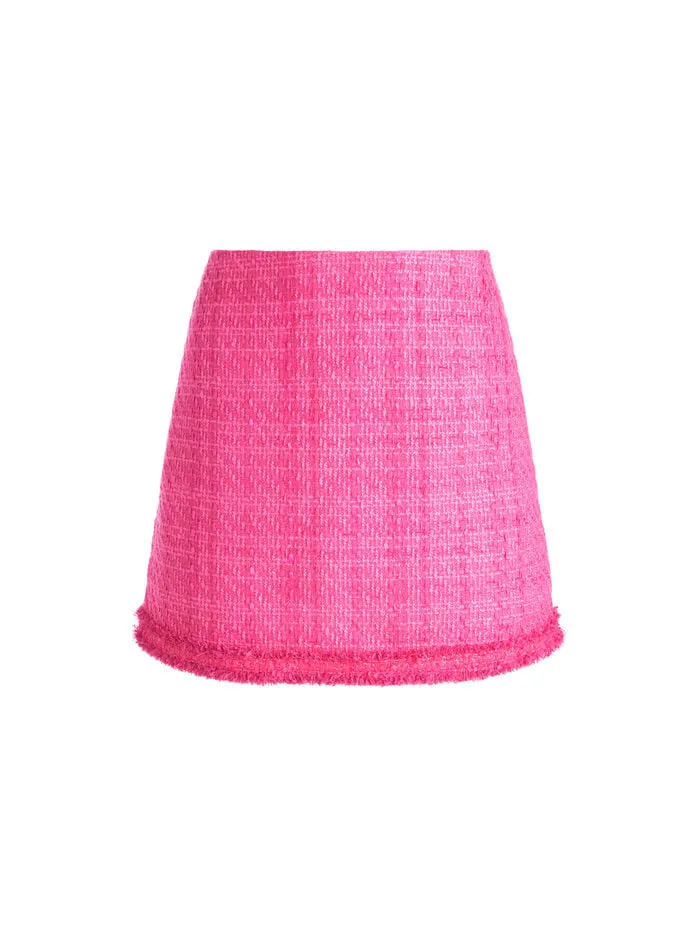 Alice Olivia SKIRTS WOMEN RILEY MINI SKIRT Wild Pink