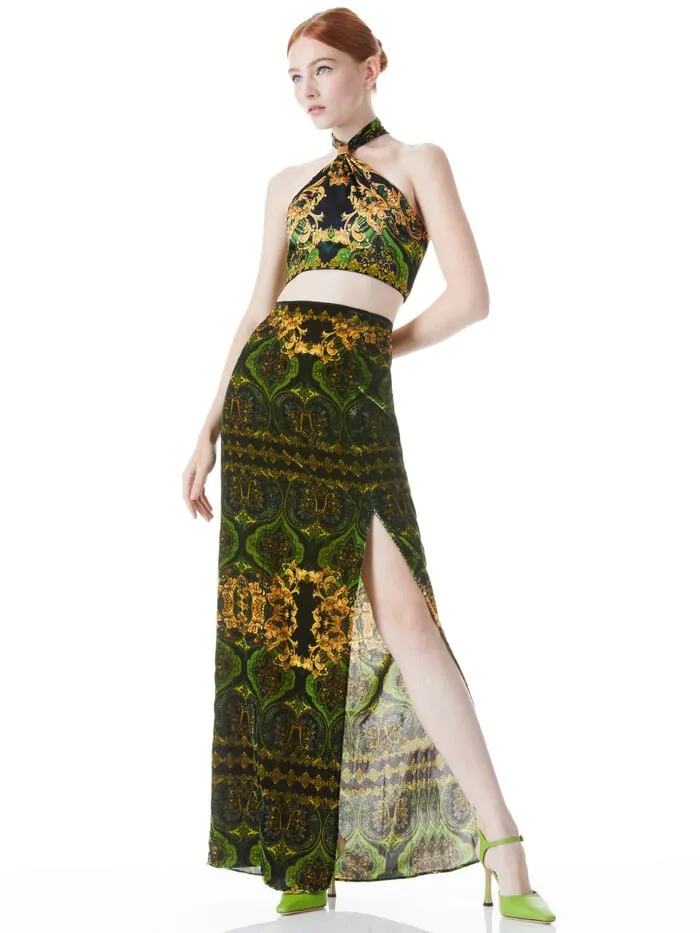Alice Olivia SKIRTS WOMEN STEPHINE MAXI SKIRT Rendezvousandmulti