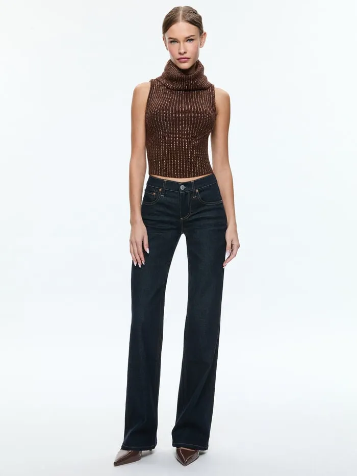 Alice Olivia SWEATERS WOMEN ALMA SHELL Espresso