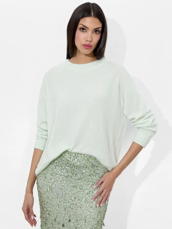 Alice Olivia SWEATERS WOMEN BARBRA PULLOVER Sea Spray