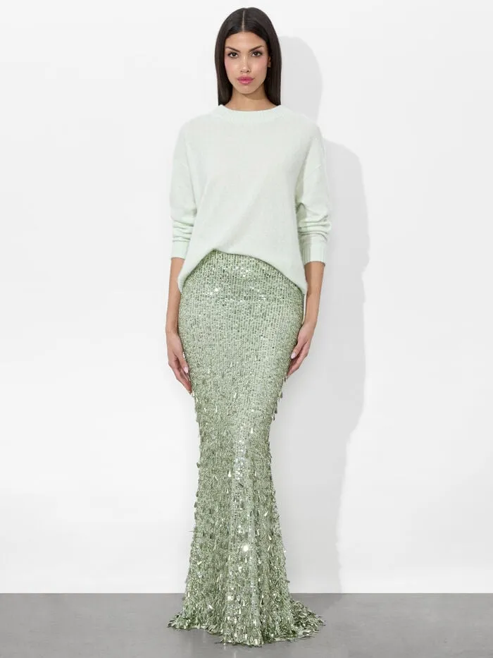 Alice Olivia SWEATERS WOMEN BARBRA PULLOVER Sea Spray