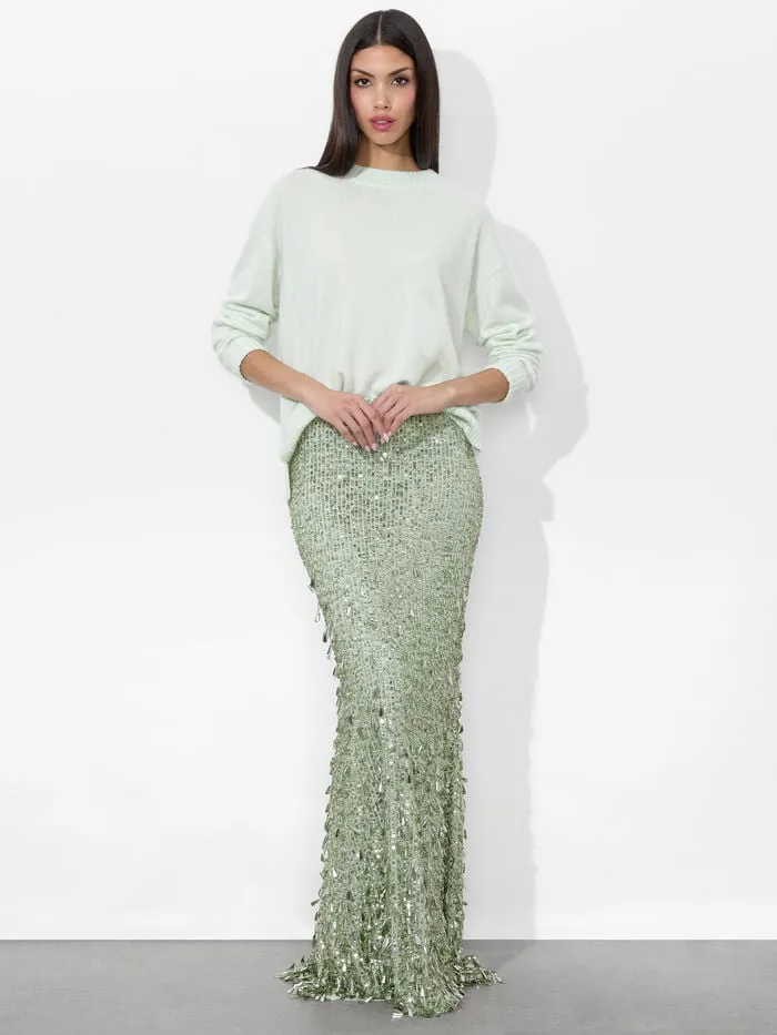 Alice Olivia SWEATERS WOMEN BARBRA PULLOVER Sea Spray