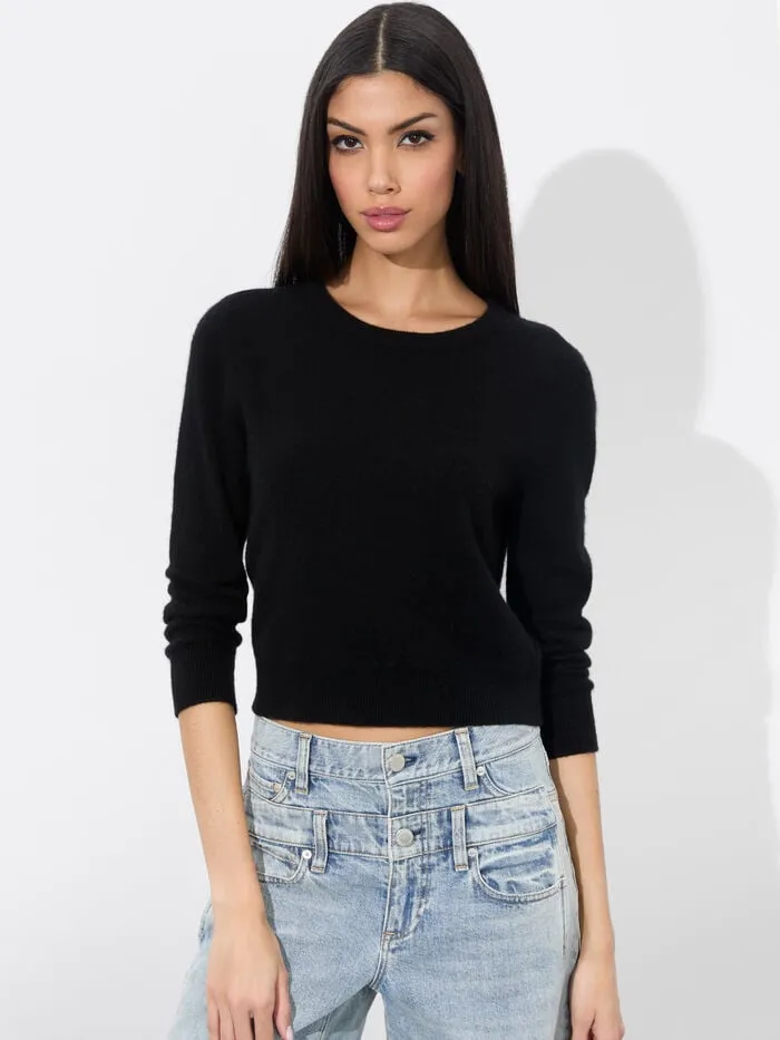 Alice Olivia SWEATERS WOMEN CAROLANN PULLOVER Black