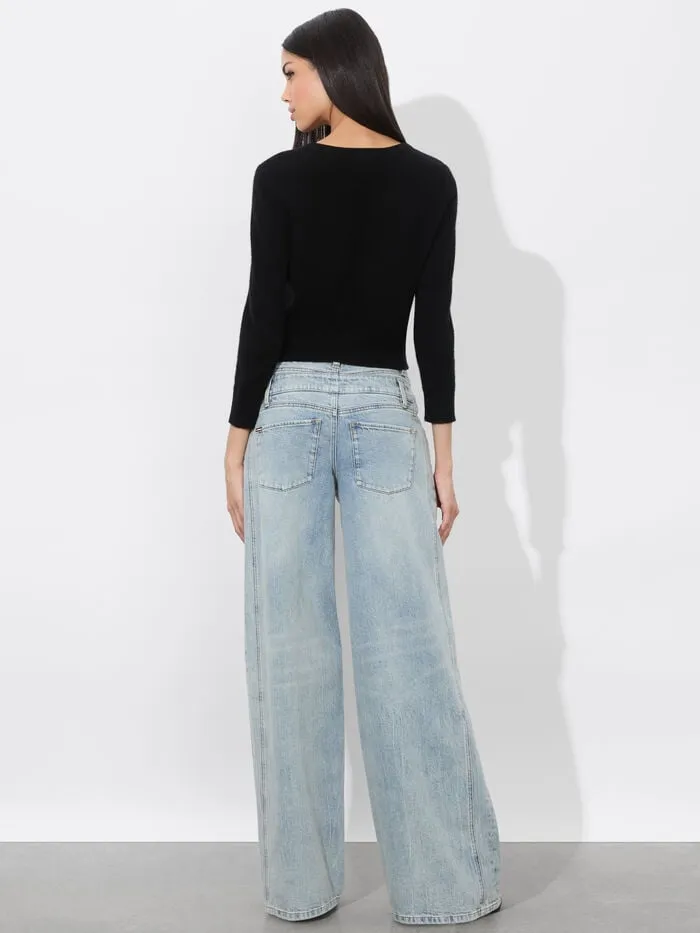 Alice Olivia SWEATERS WOMEN CAROLANN PULLOVER Black