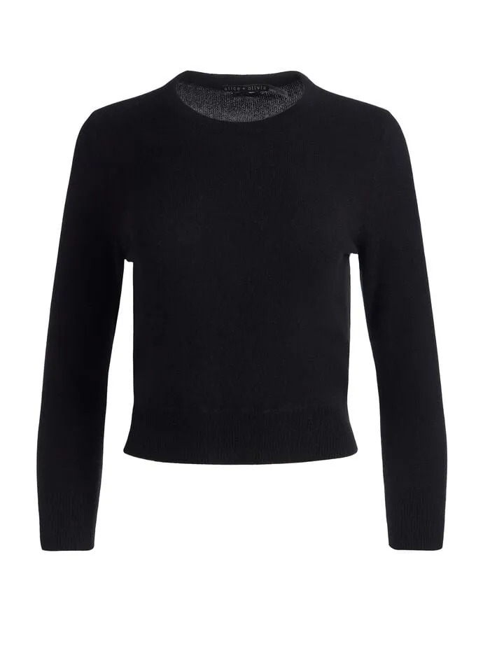 Alice Olivia SWEATERS WOMEN CAROLANN PULLOVER Black
