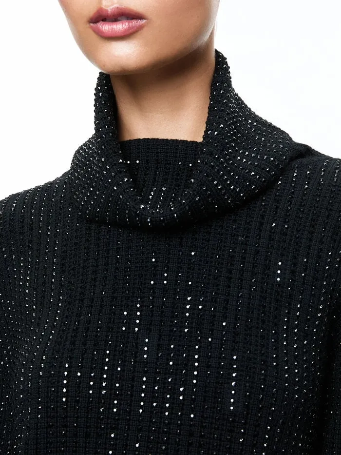 Alice Olivia SWEATERS WOMEN CORIN PULLOVER Black