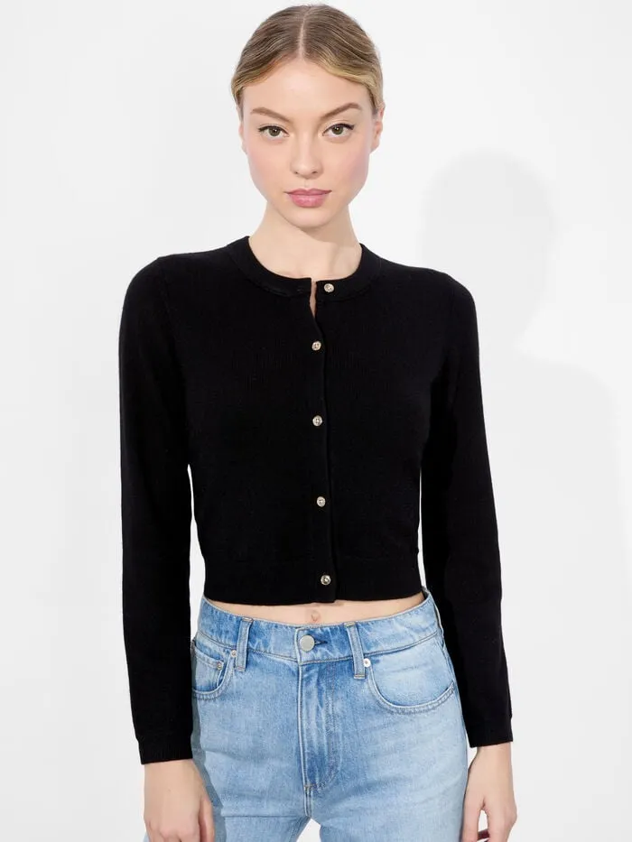 Alice Olivia SWEATERS WOMEN DOLLIE CARDIGAN Black