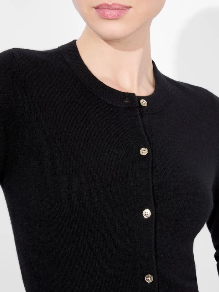 Alice Olivia SWEATERS WOMEN DOLLIE CARDIGAN Black