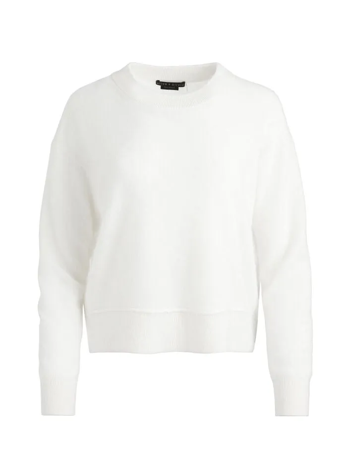 Alice Olivia SWEATERS WOMEN ELSA PULLOVER Ecru