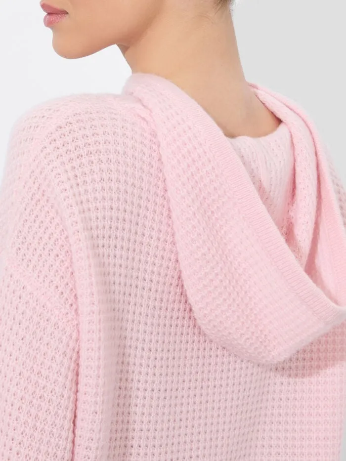 Alice Olivia SWEATERS WOMEN EMMANUELLE HOODIE Shell Pink