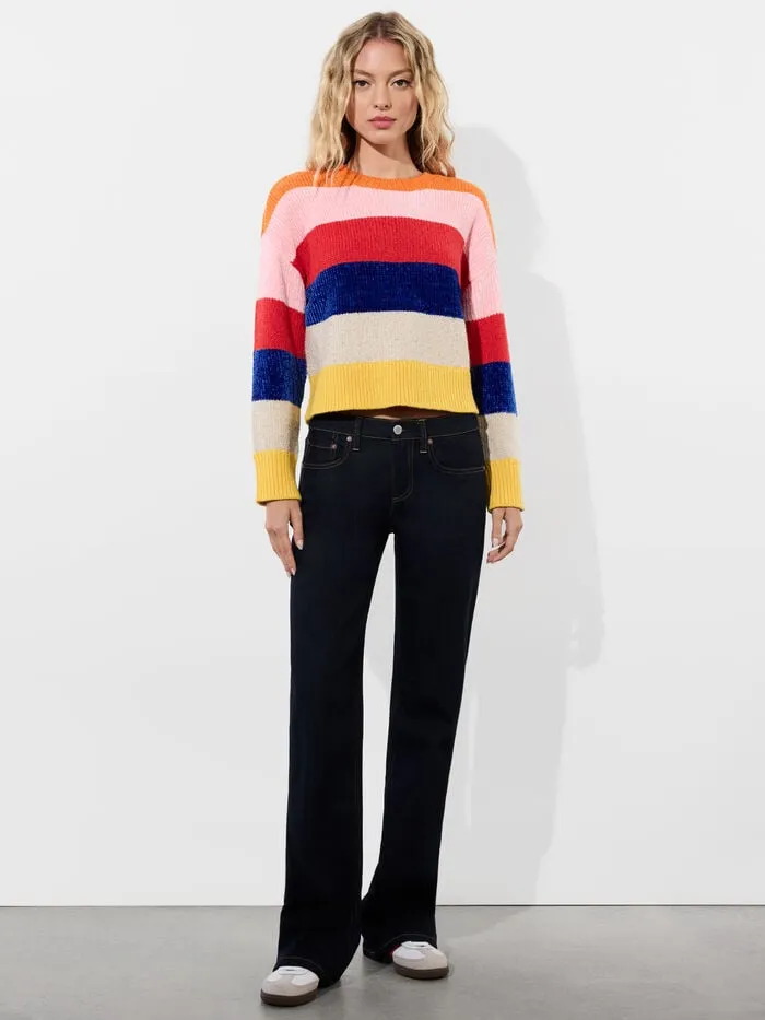 Alice Olivia SWEATERS WOMEN LOUIE PULLOVER Multi Stripe