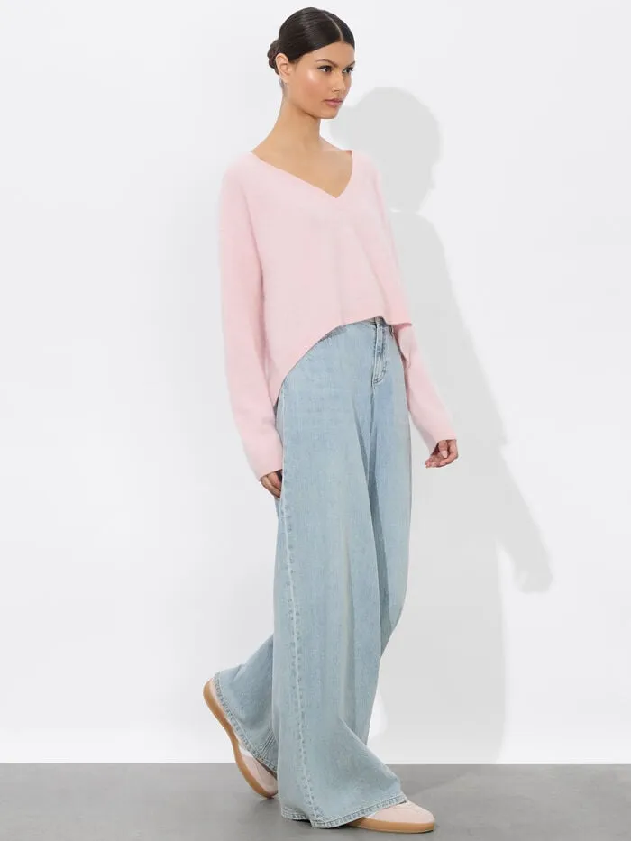 Alice Olivia SWEATERS WOMEN WILLIAMS PULLOVER Shell Pink