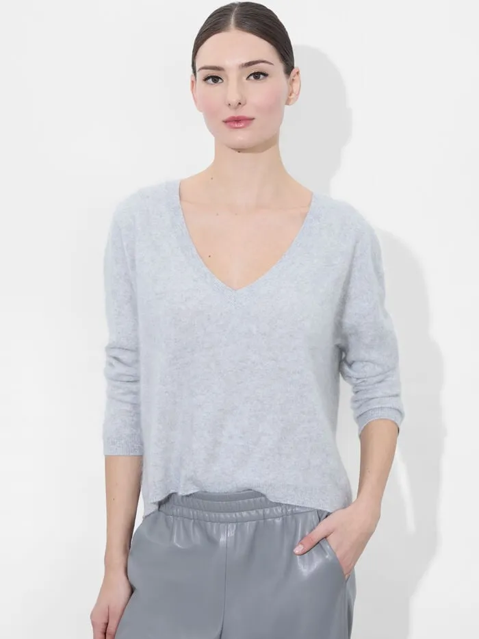 Alice Olivia SWEATERS WOMEN WILLIAMS PULLOVER Storm Grey Heather