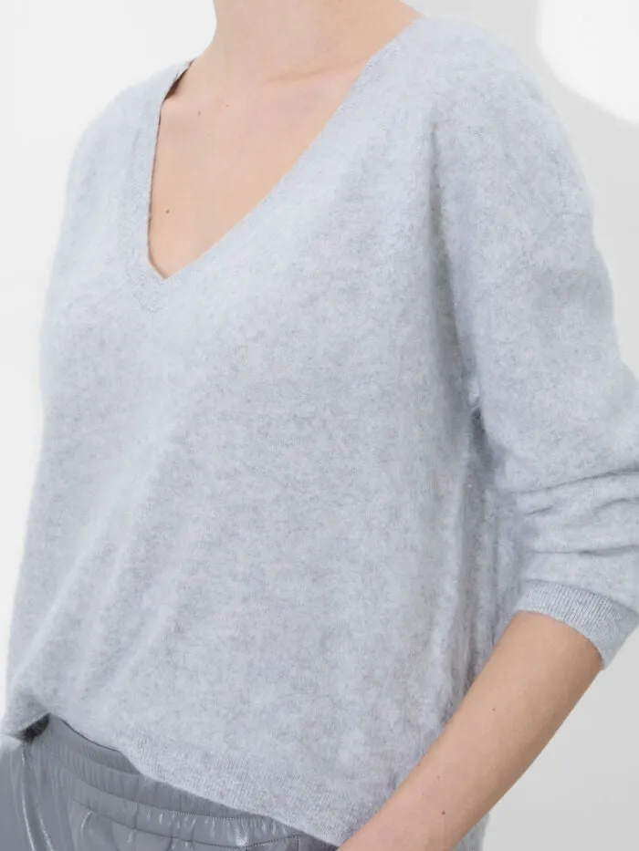 Alice Olivia SWEATERS WOMEN WILLIAMS PULLOVER Storm Grey Heather