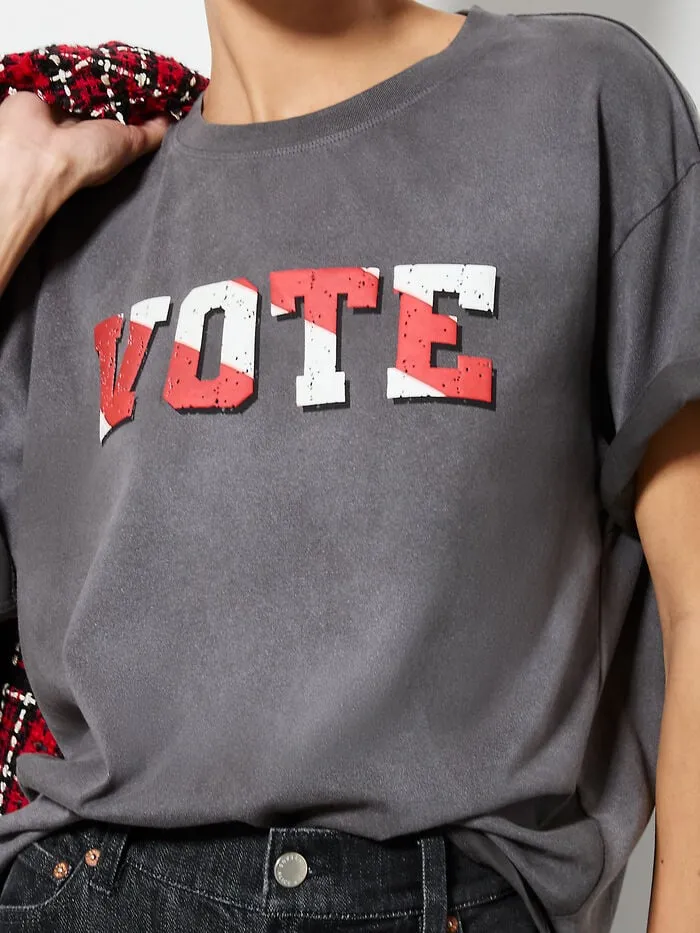 Alice Olivia TOPS WOMEN AO X I AM A VOTERreg EVAN OVERSIZED TEE United
