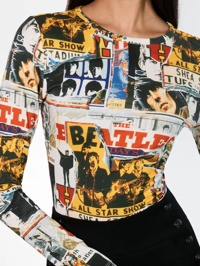 Alice Olivia TOPS WOMEN AO X THE BEATLES DELAINA TOP All Star Show