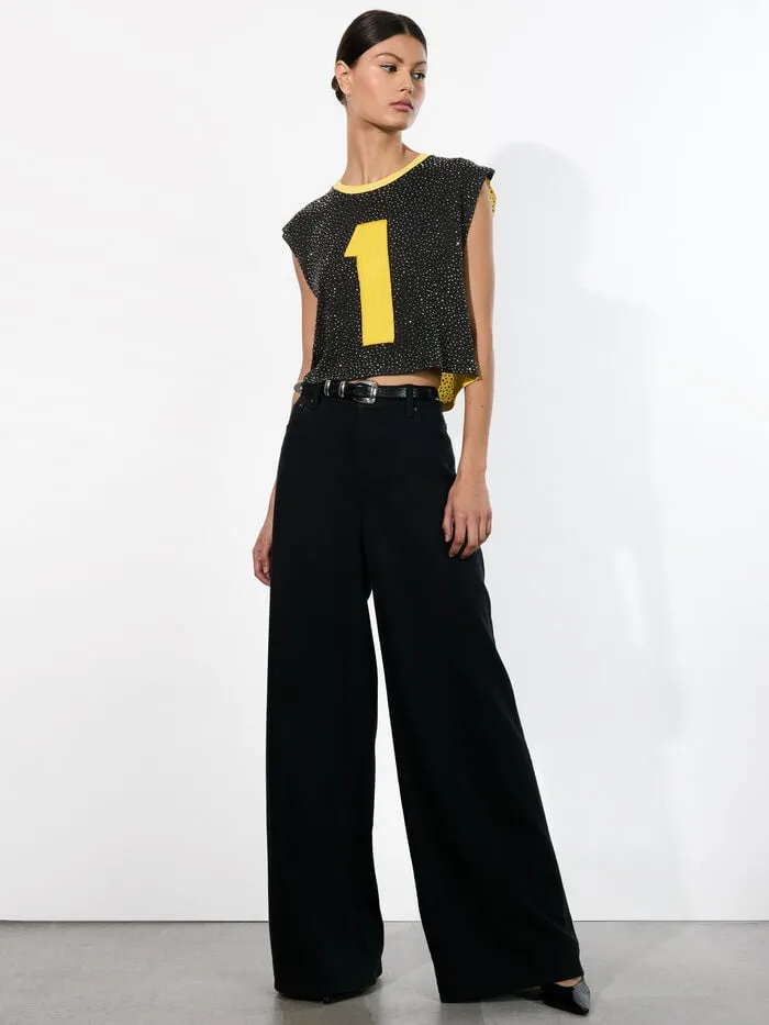 Alice Olivia TOPS WOMEN AO X THE BEATLES MICAH MUSCLE TANK Number One