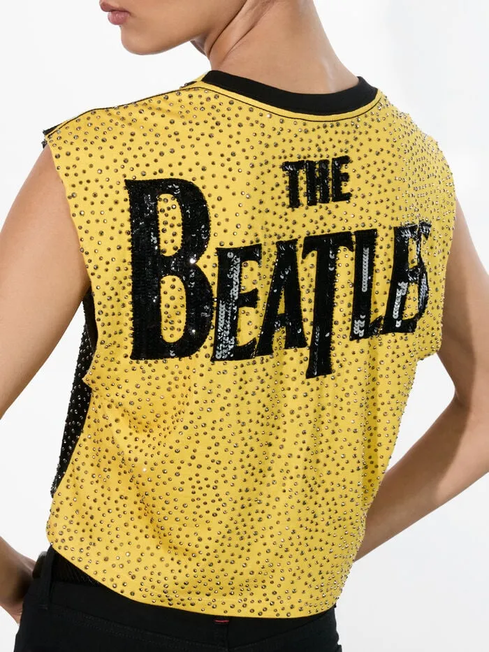 Alice Olivia TOPS WOMEN AO X THE BEATLES MICAH MUSCLE TANK Number One