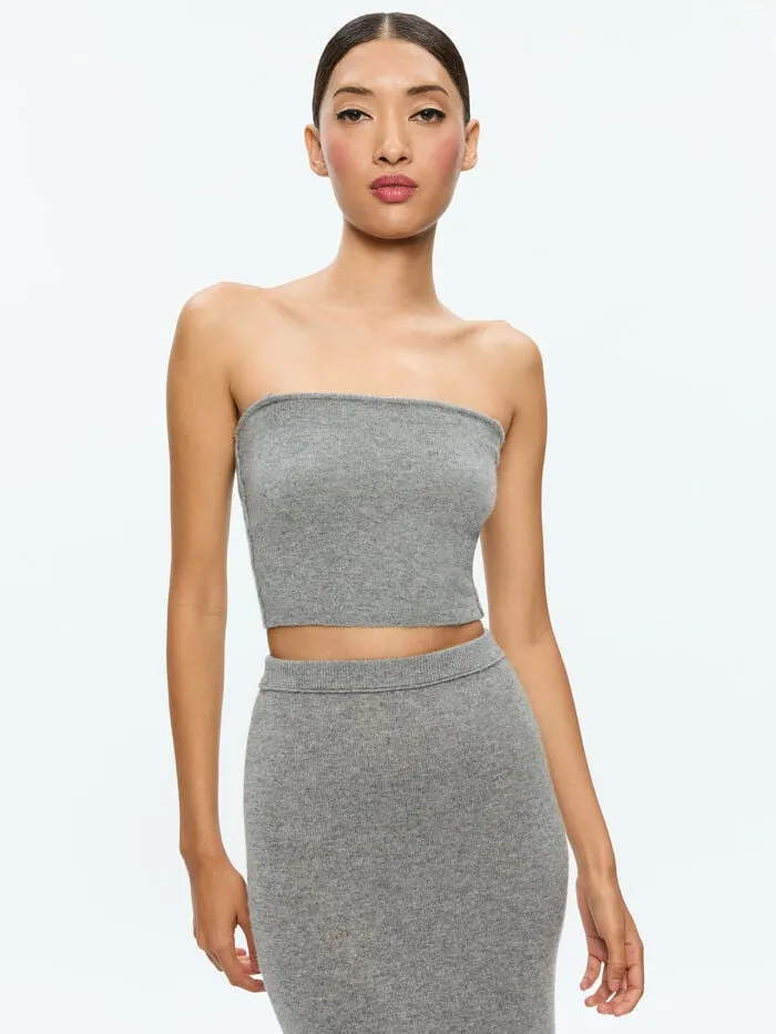Alice Olivia TOPS WOMEN ALISON KNIT TOP Medium Heather Grey