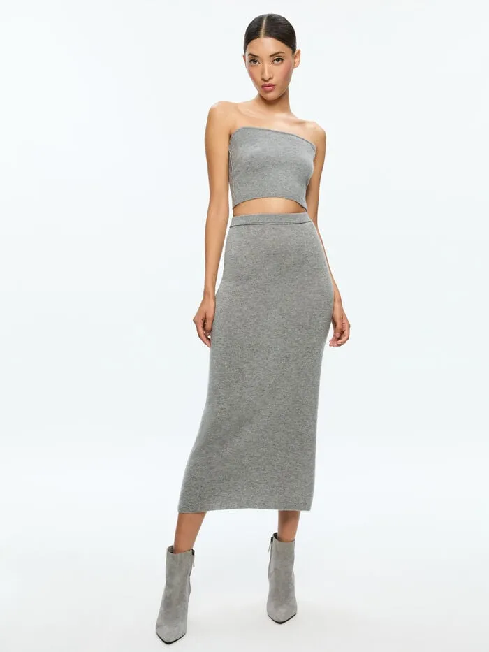 Alice Olivia TOPS WOMEN ALISON KNIT TOP Medium Heather Grey