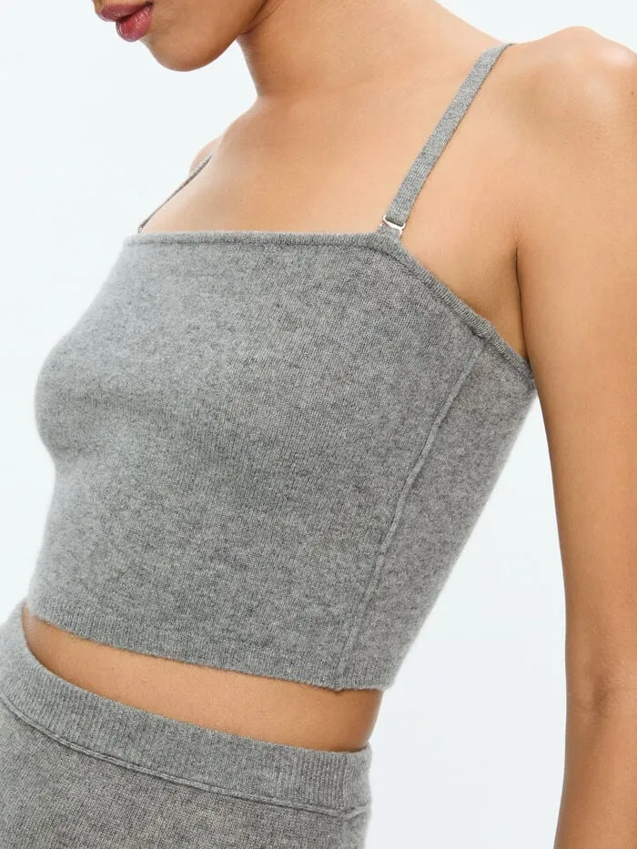 Alice Olivia TOPS WOMEN ALISON KNIT TOP Medium Heather Grey