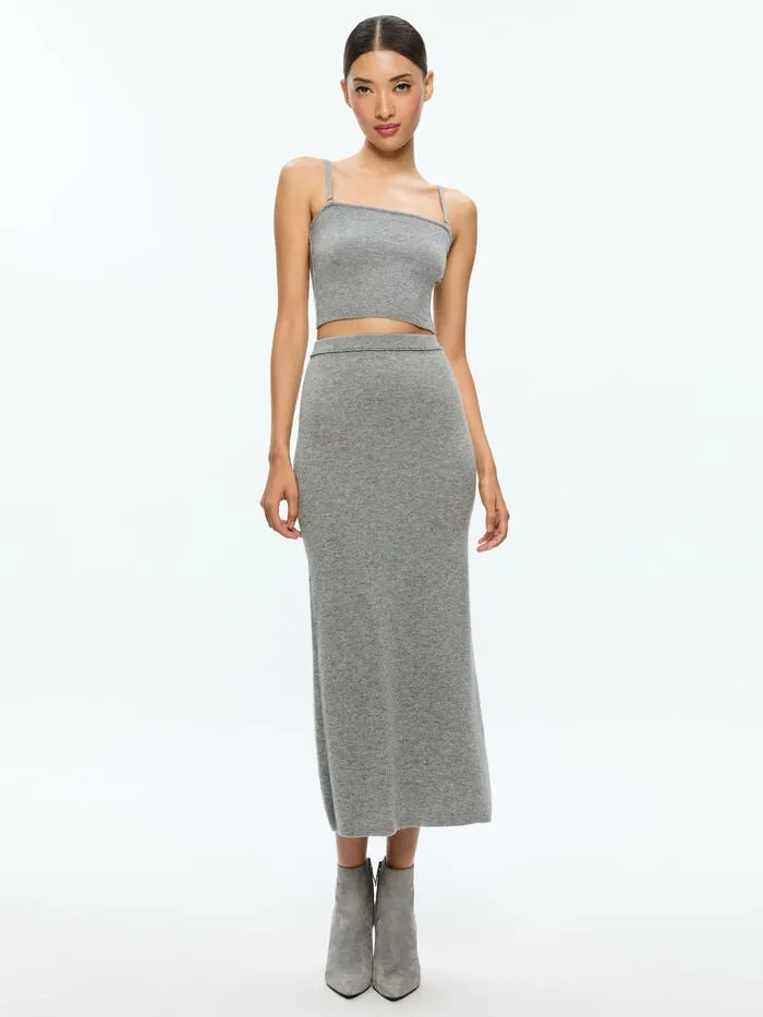 Alice Olivia TOPS WOMEN ALISON KNIT TOP Medium Heather Grey
