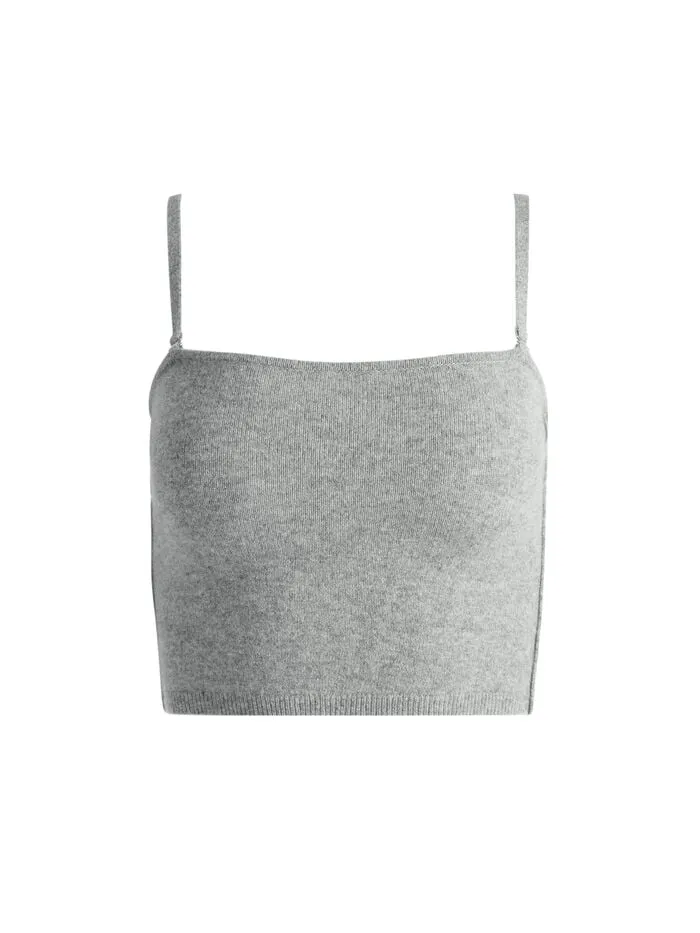 Alice Olivia TOPS WOMEN ALISON KNIT TOP Medium Heather Grey