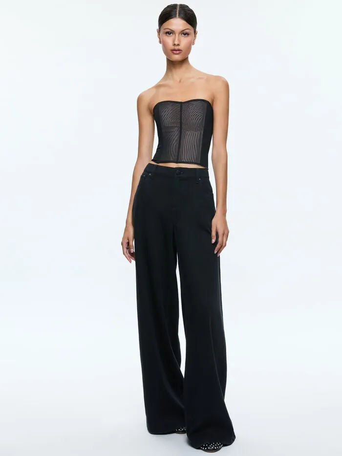 Alice Olivia TOPS WOMEN AVELINE BUSTIER Black