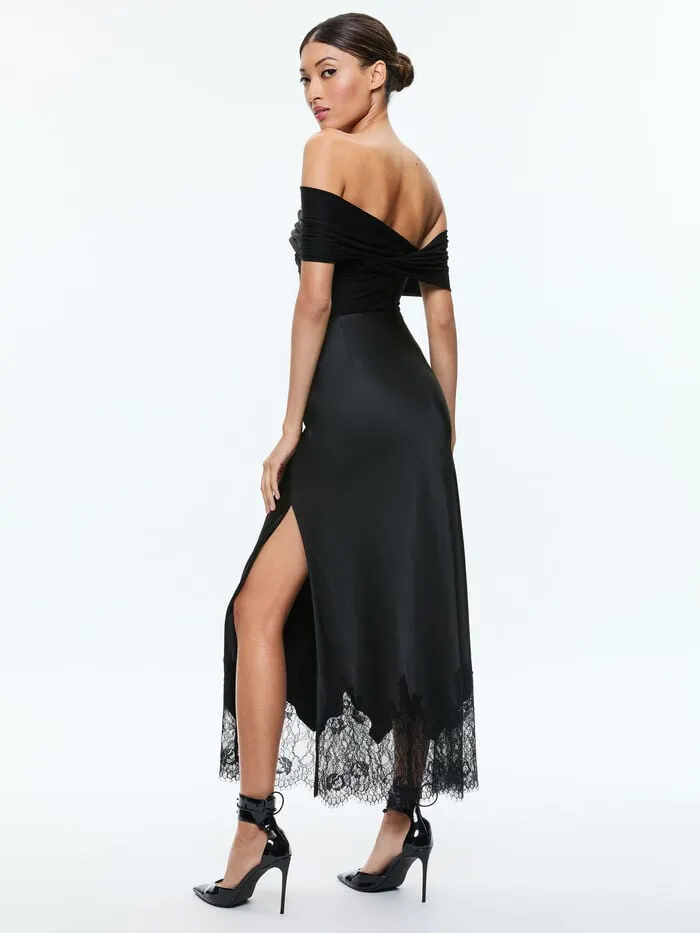 Alice Olivia TOPS WOMEN AVERNE BODYSUIT Black