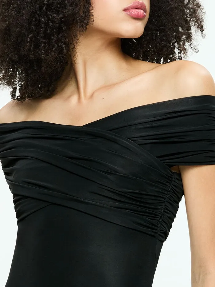 Alice Olivia TOPS WOMEN AVERNE BODYSUIT Black