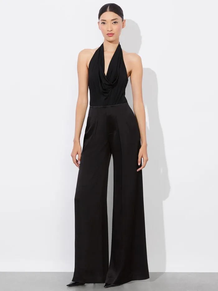 Alice Olivia TOPS WOMEN AYANNA COWL BODYSUIT Black