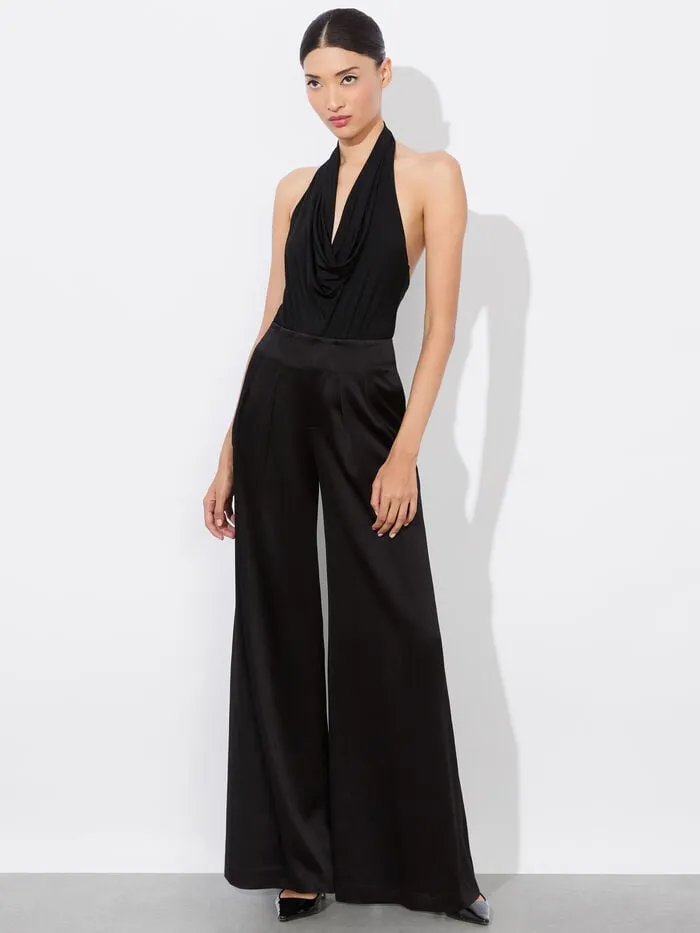 Alice Olivia TOPS WOMEN AYANNA COWL BODYSUIT Black