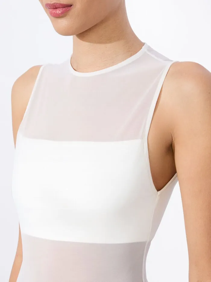 Alice Olivia TOPS WOMEN BANDEAU SLEEVELESS BODYSUIT Off White