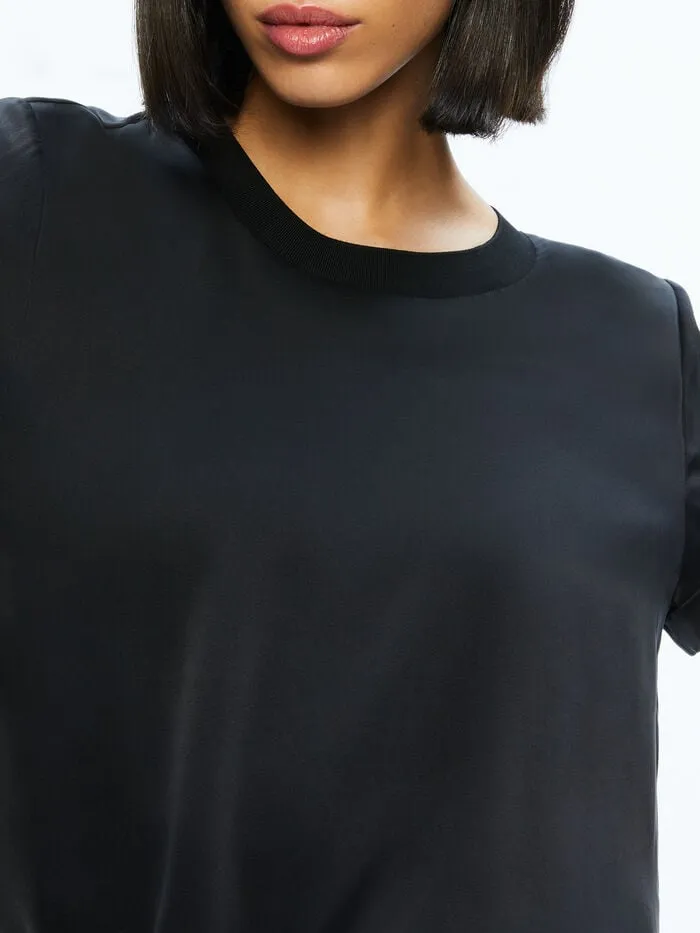 Alice Olivia TOPS WOMEN BRADEN RELAXED TEE Black