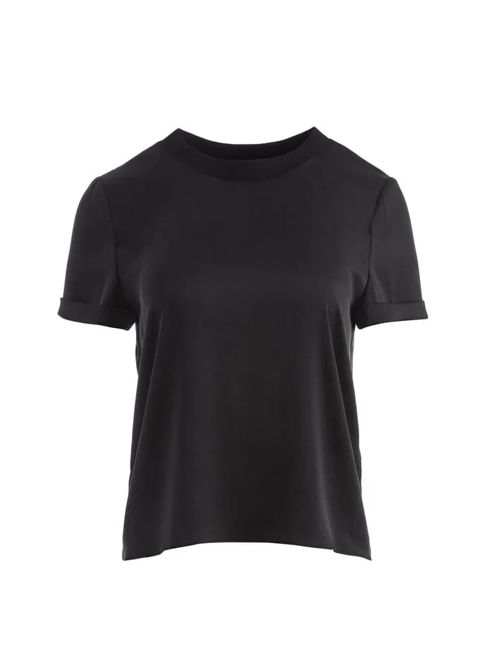 Alice Olivia TOPS WOMEN BRADEN RELAXED TEE Black