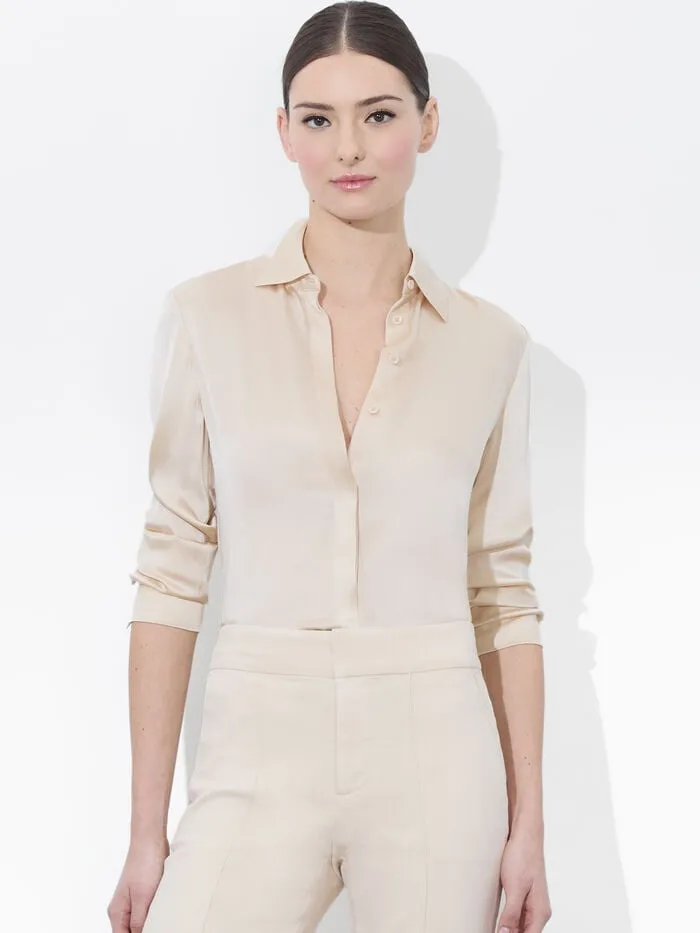 Alice Olivia TOPS WOMEN BRADY SLIM BUTTON DOWN Chino