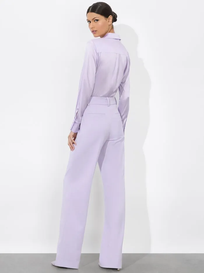 Alice Olivia TOPS WOMEN BRADY SLIM BUTTON DOWN Lilac