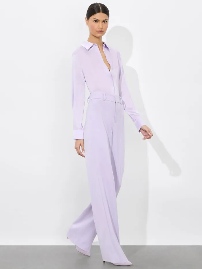 Alice Olivia TOPS WOMEN BRADY SLIM BUTTON DOWN Lilac
