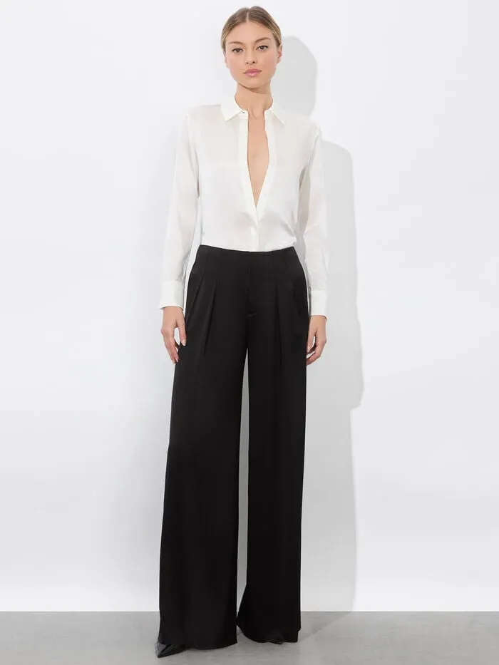 Alice Olivia TOPS WOMEN BRADY SLIM BUTTON DOWN Off White