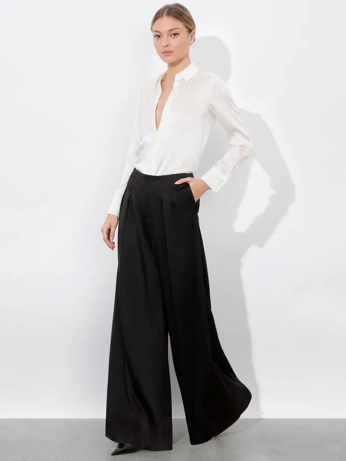 Alice Olivia TOPS WOMEN BRADY SLIM BUTTON DOWN Off White