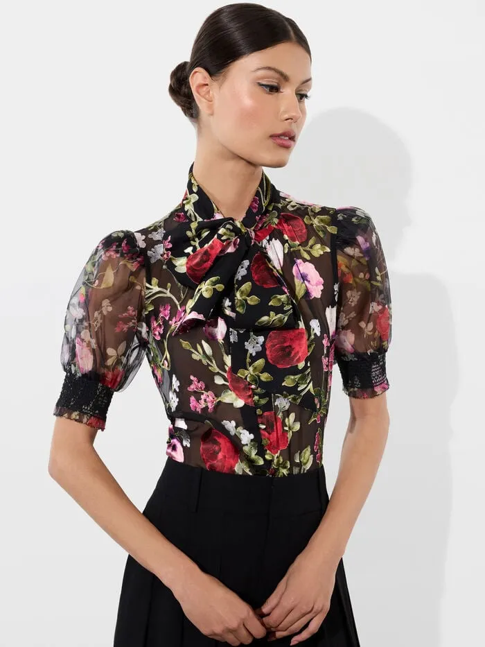 Alice Olivia TOPS WOMEN BRENTLEY BLOUSE Floral Dreams