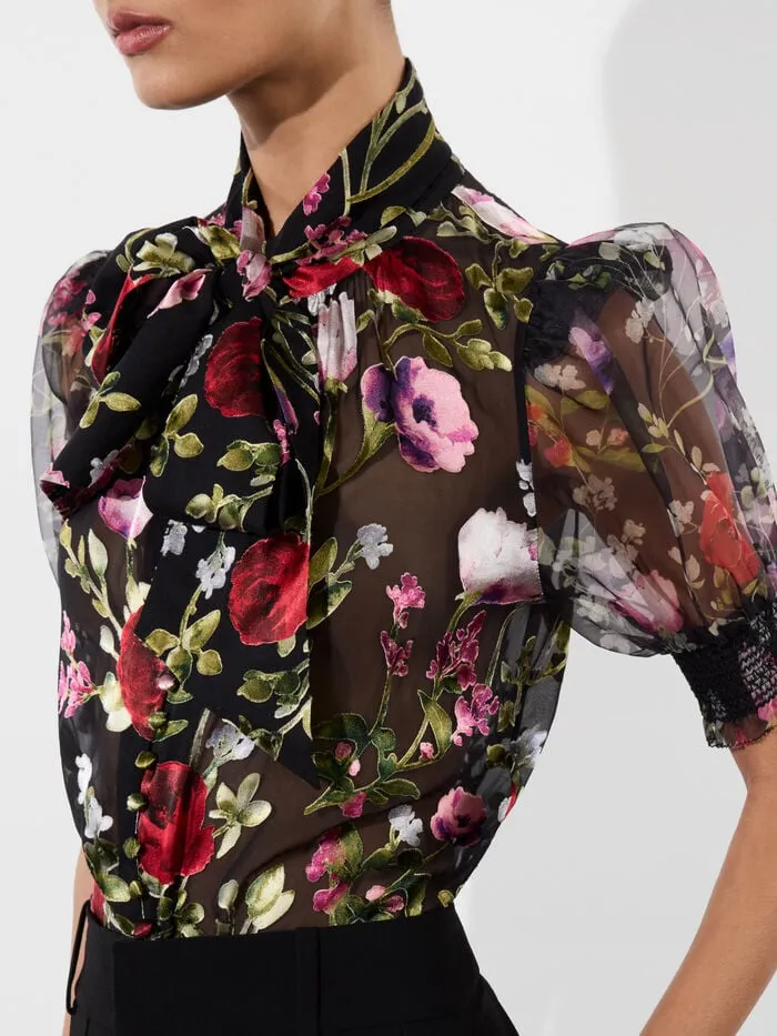 Alice Olivia TOPS WOMEN BRENTLEY BLOUSE Floral Dreams