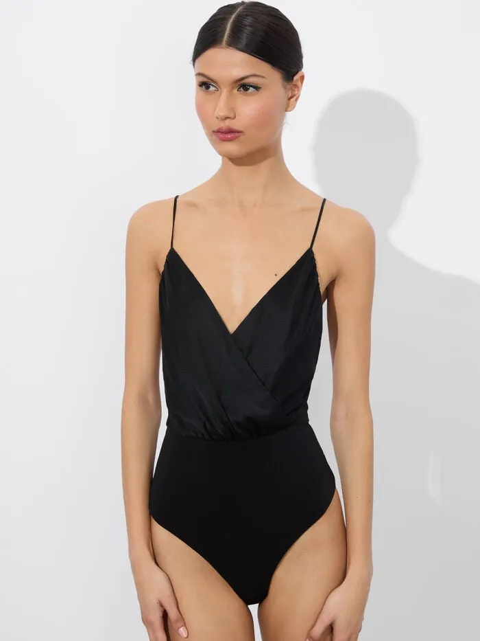 Alice Olivia TOPS WOMEN CALLIE TANK BODYSUIT Black