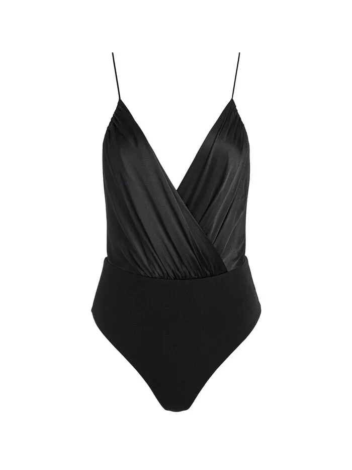 Alice Olivia TOPS WOMEN CALLIE TANK BODYSUIT Black