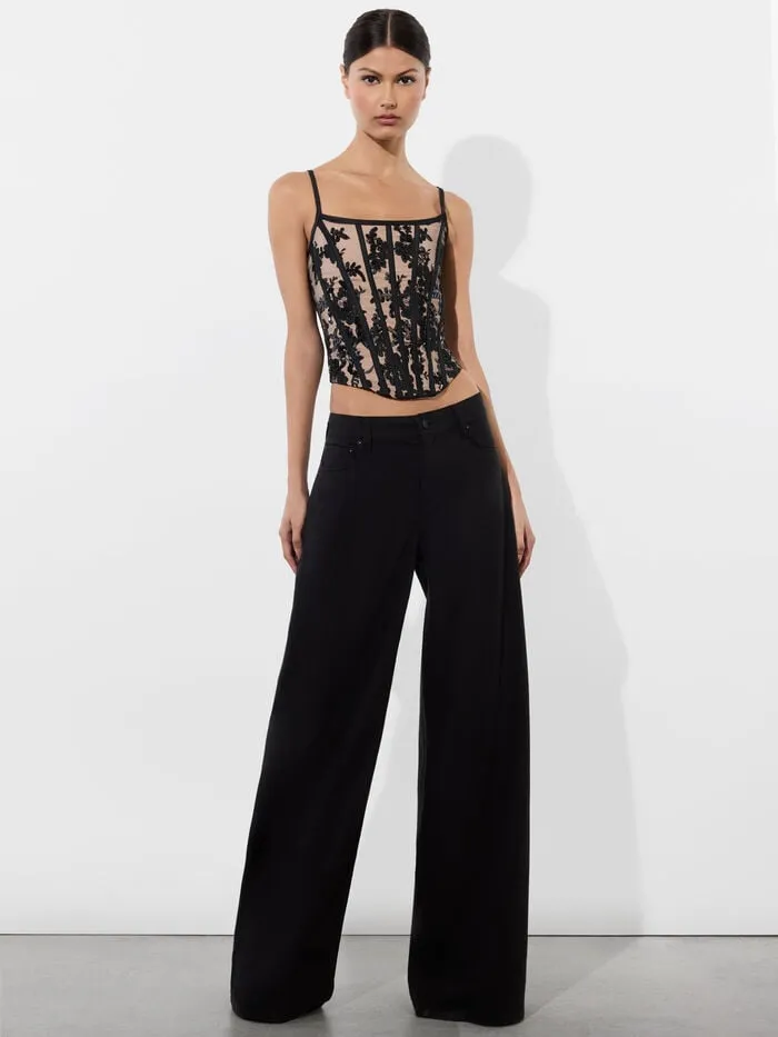 Alice Olivia TOPS WOMEN CRESSIDA CORSET Blackandalmond