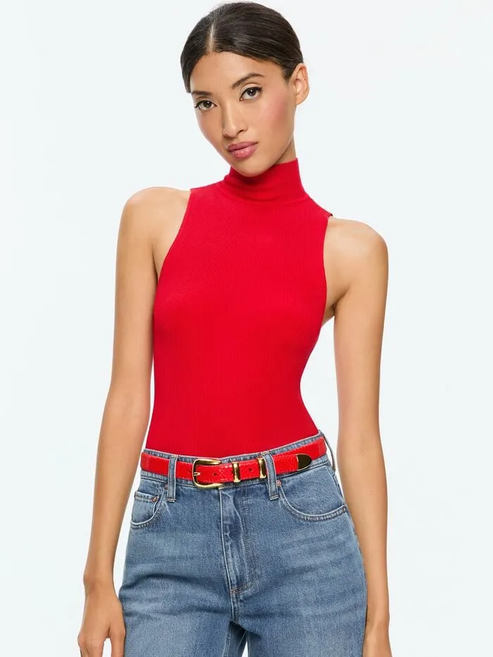 Alice Olivia TOPS WOMEN DARCEY TANK Bright Ruby